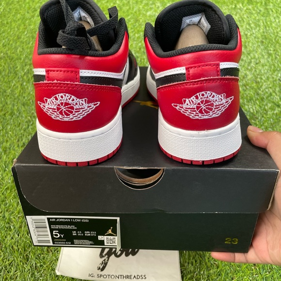 Air Jordan 1 low GS ‘Bred Toe’ - Picture 4 of 6